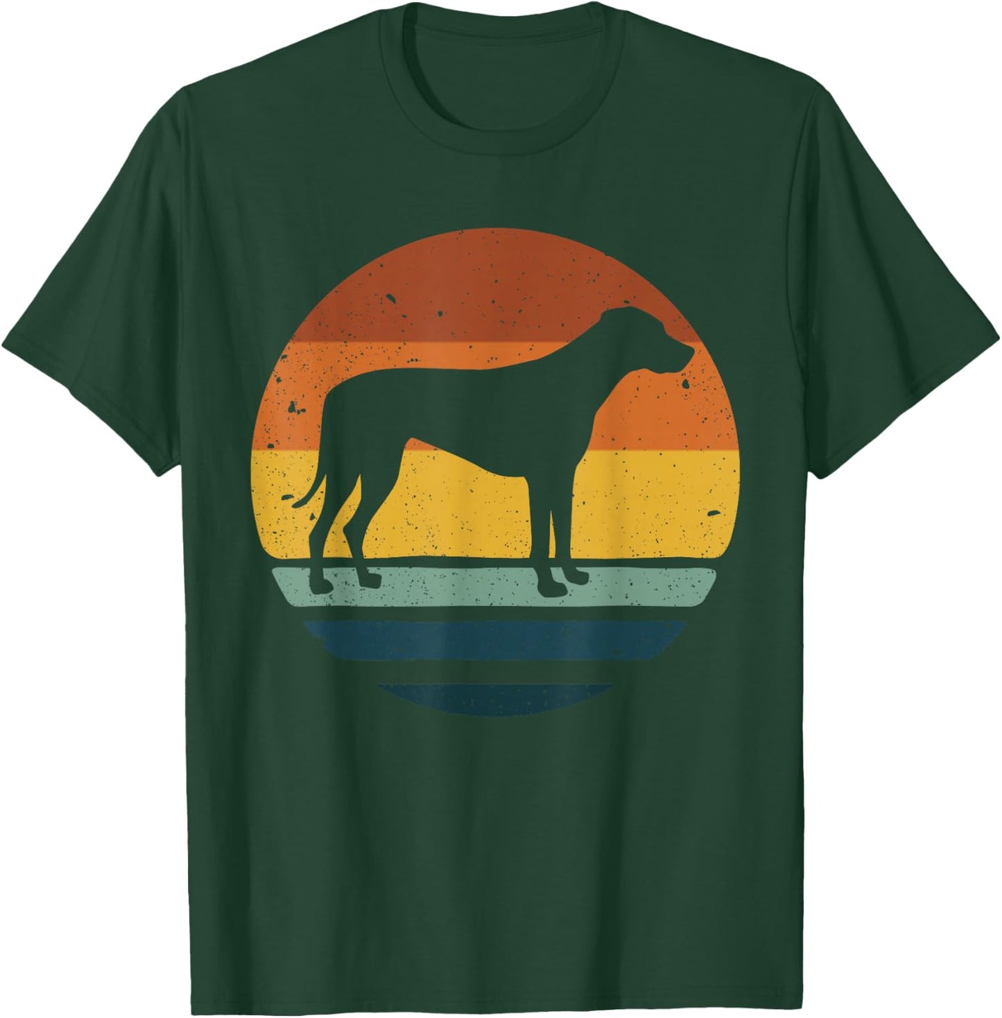 Rhodesian Ridgeback Vintage Retro Dog Mom Dad Gift T-Shirt - T-Shirt | Forest
