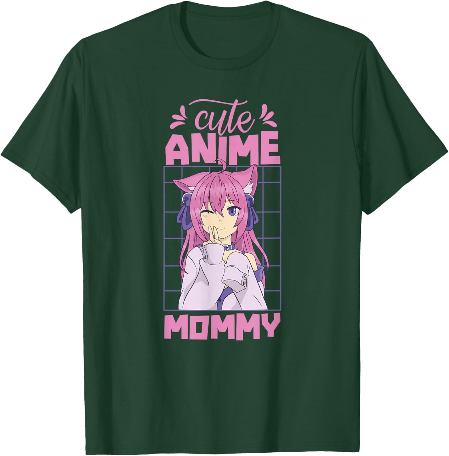 Cute Anime Mommy Hobby Animes Lover Saying Mom Mother Mama T-Shirt - T-Shirt | Forest