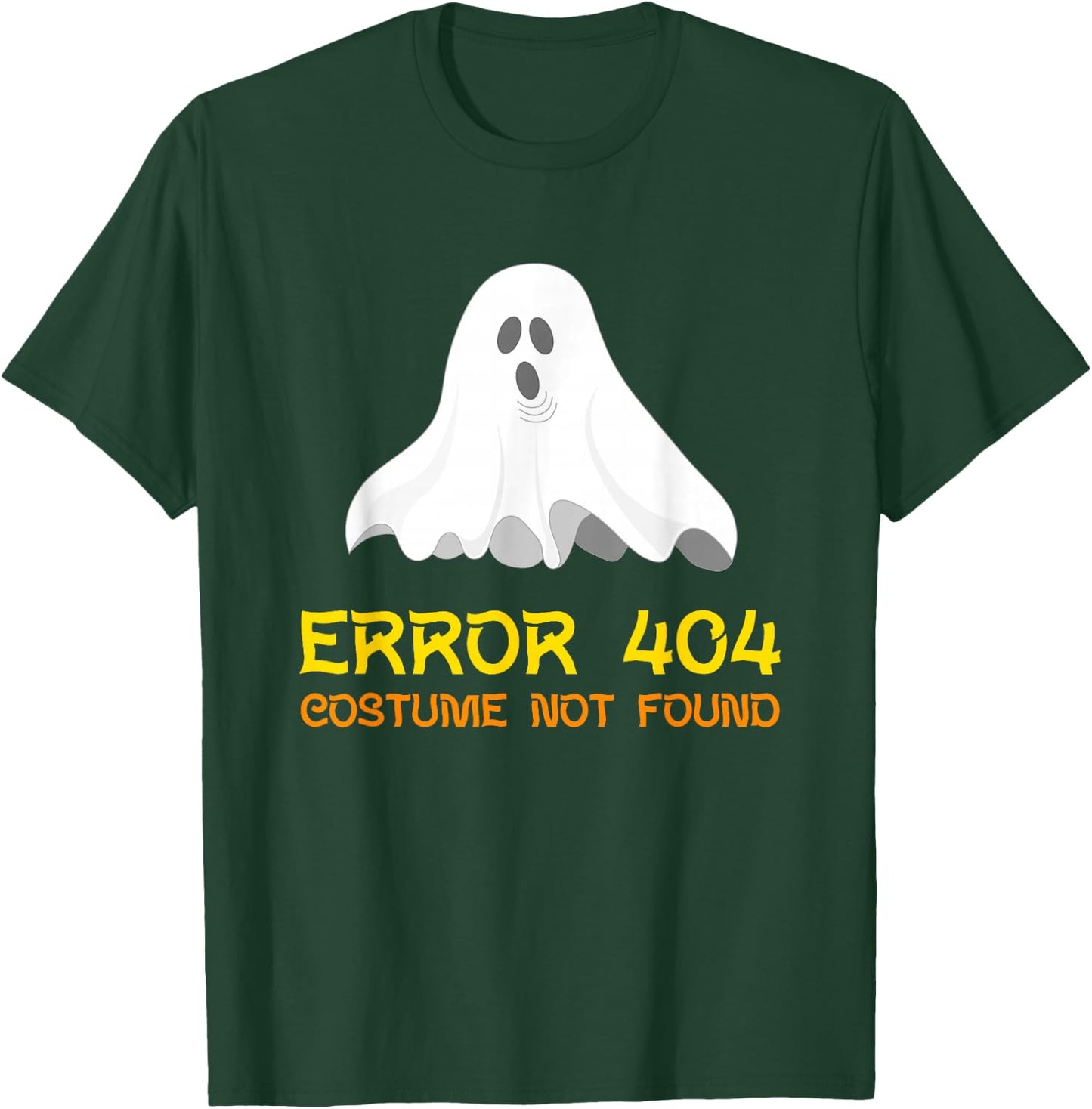 Halloween Shirt Error 404 Costume Not Found T-Shirt - T-Shirt | Forest