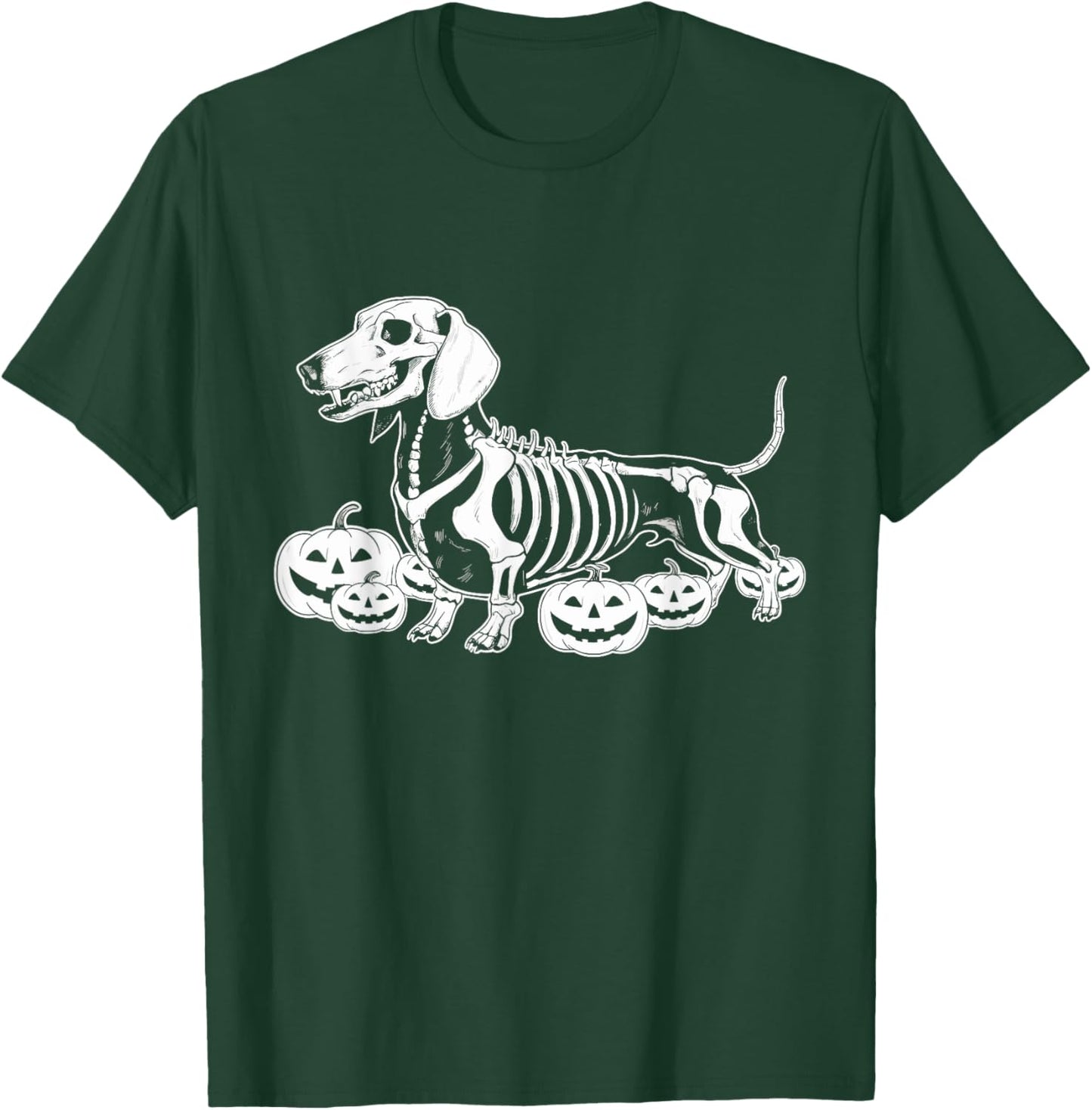 Dachshund Skeleton Birthday Halloween Dog Kids T-Shirt - T-Shirt | Forest