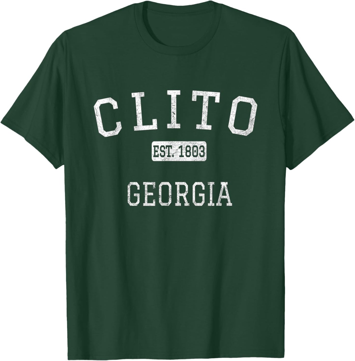 Clito Georgia GA Vintage T-Shirt - T-Shirt | Forest