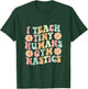 Groovy Gymnastics Teacher I Teach Tiny Humans Gymnastics T-Shirt - T-Shirt | Forest