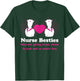 Nurse Besties Essential Healthcare Worker Female BFF Nursing T-Shirt - T-Shirt | Forest