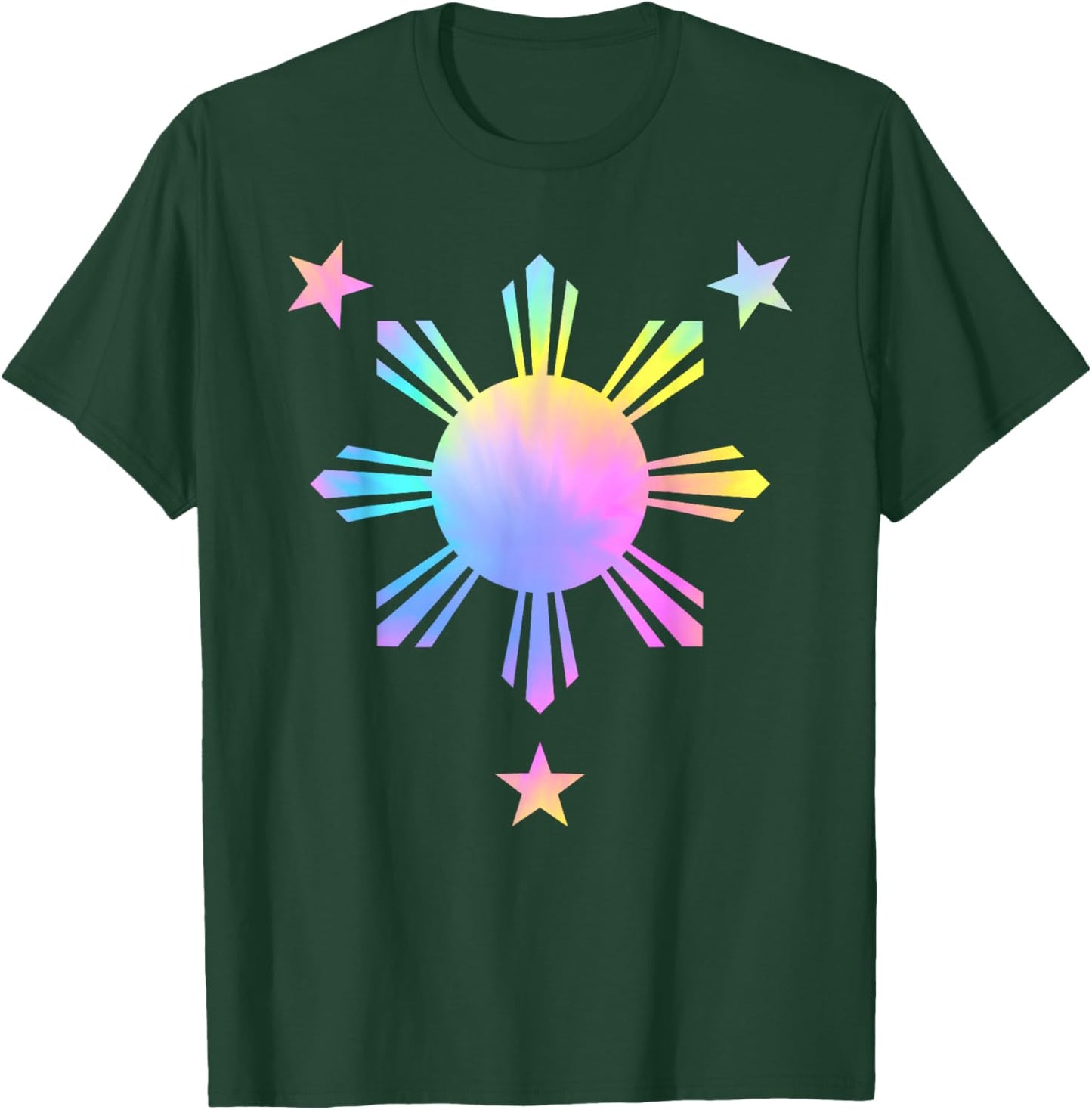 Tie Dye Philippines Flag Cute Filipino Pinoy Filipina Girls T-Shirt - T-Shirt | Forest