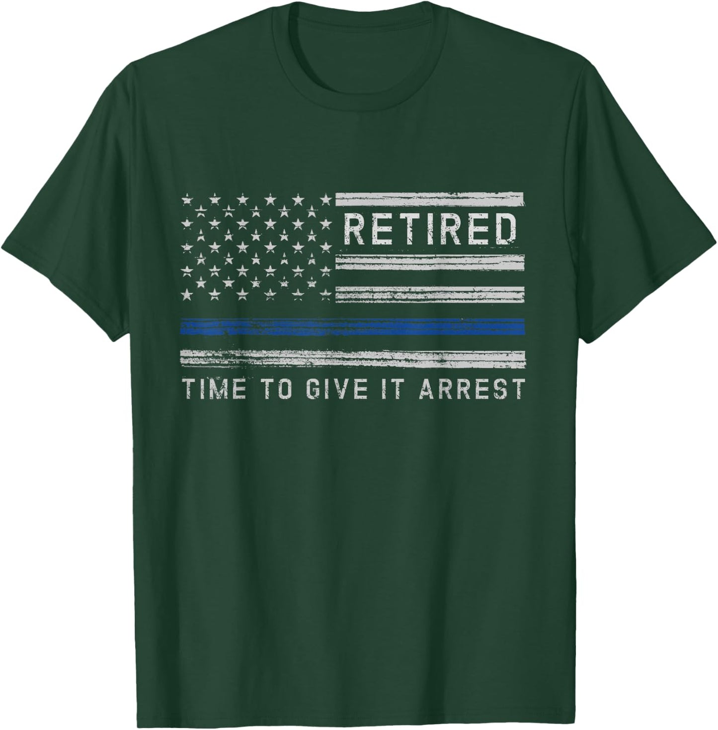 Retired Police Officer 2022 Retiring Cop Officer Retiree T-Shirt - T-Shirt | Forest