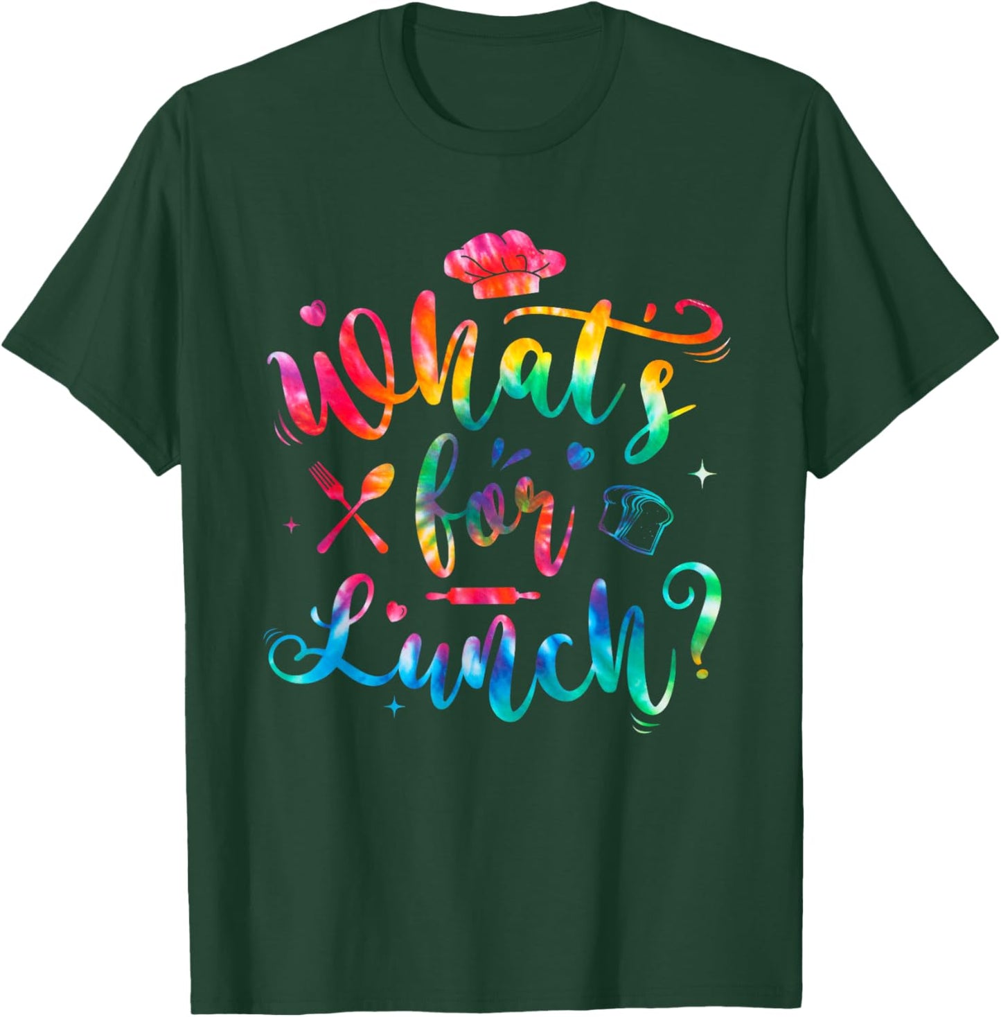 Whats for Lunch Funny Lunch Lady T-Shirt - T-Shirt | Forest
