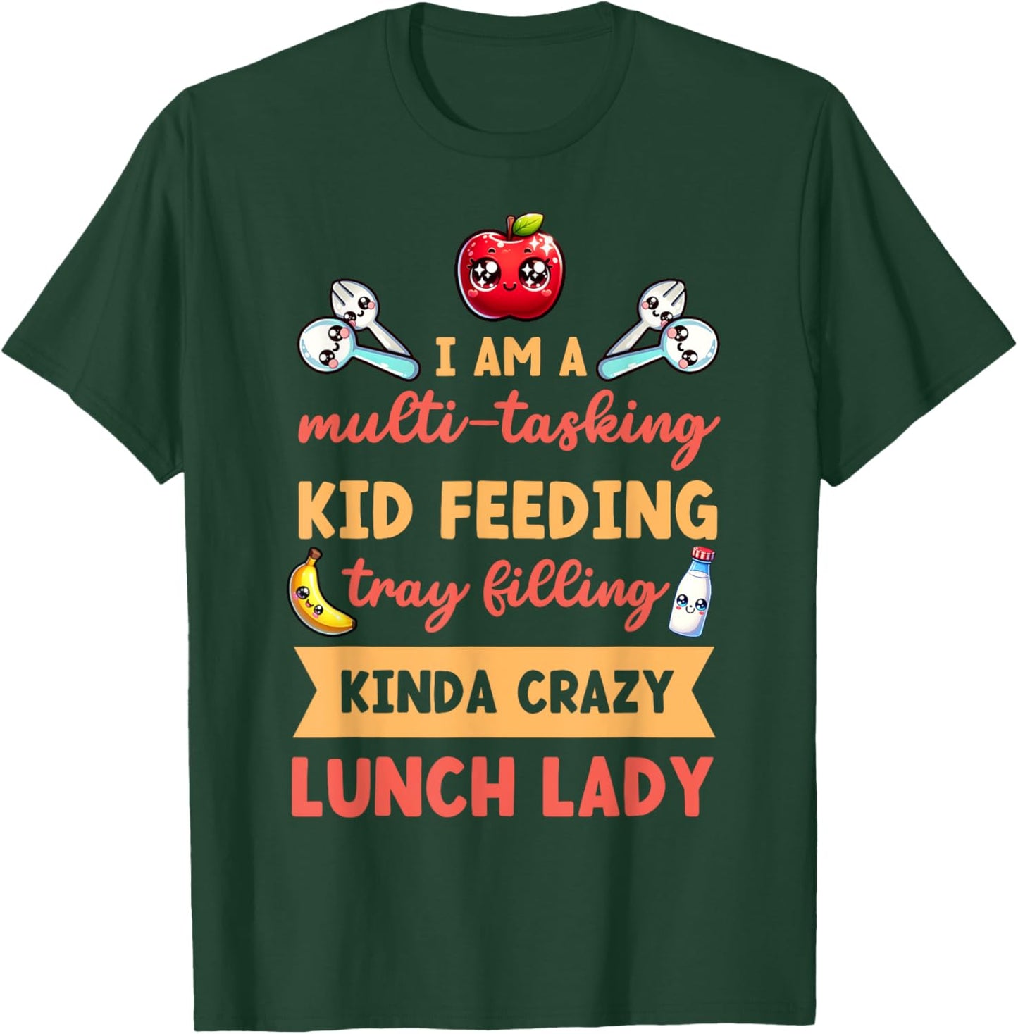 Lunch Lady Hero School Cafeteria Staff Appreciation Product T-Shirt - T-Shirt | Forest