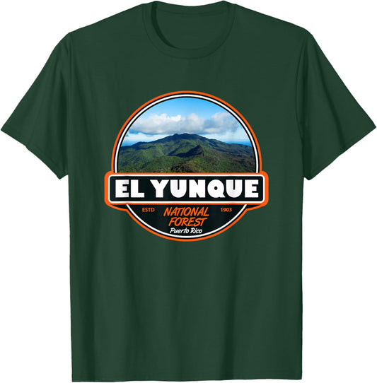 El Yunque National Forest Puerto Rico Emblem T-Shirt - T-Shirt | Forest