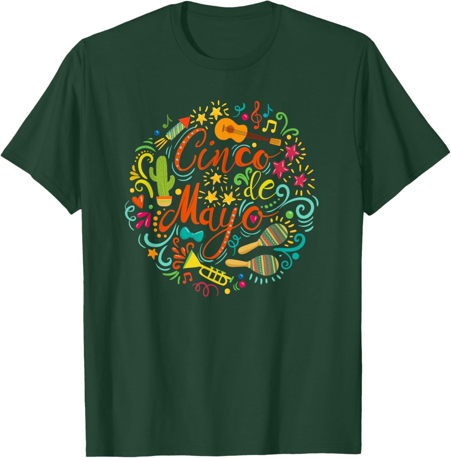 Cinco De Mayo Party Men Women Mexican Fiesta Taco T-Shirt - T-Shirt | Forest
