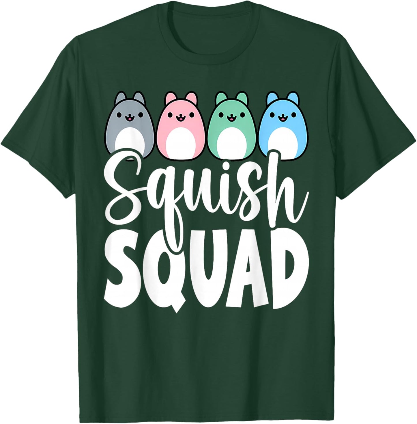 Squish Squad! Stuffed Animal Plush Mallow Collector Soft T-Shirt - T-Shirt | Forest
