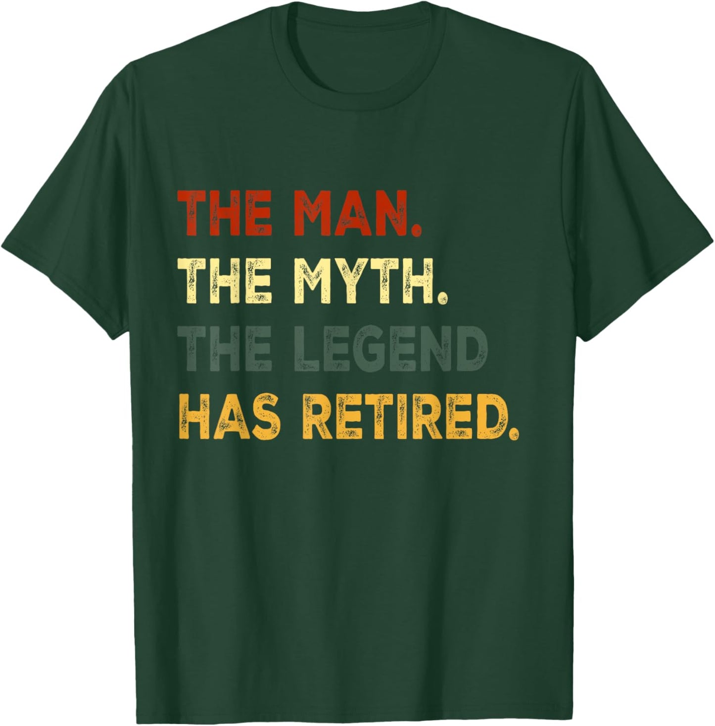 Retirement Retro Vintage Style Men The Legend Has Retired T-Shirt - T-Shirt | Forest