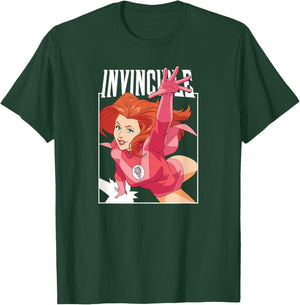 Invincible - Atom Eve Character Logo T-Shirt - T-Shirt | Forest