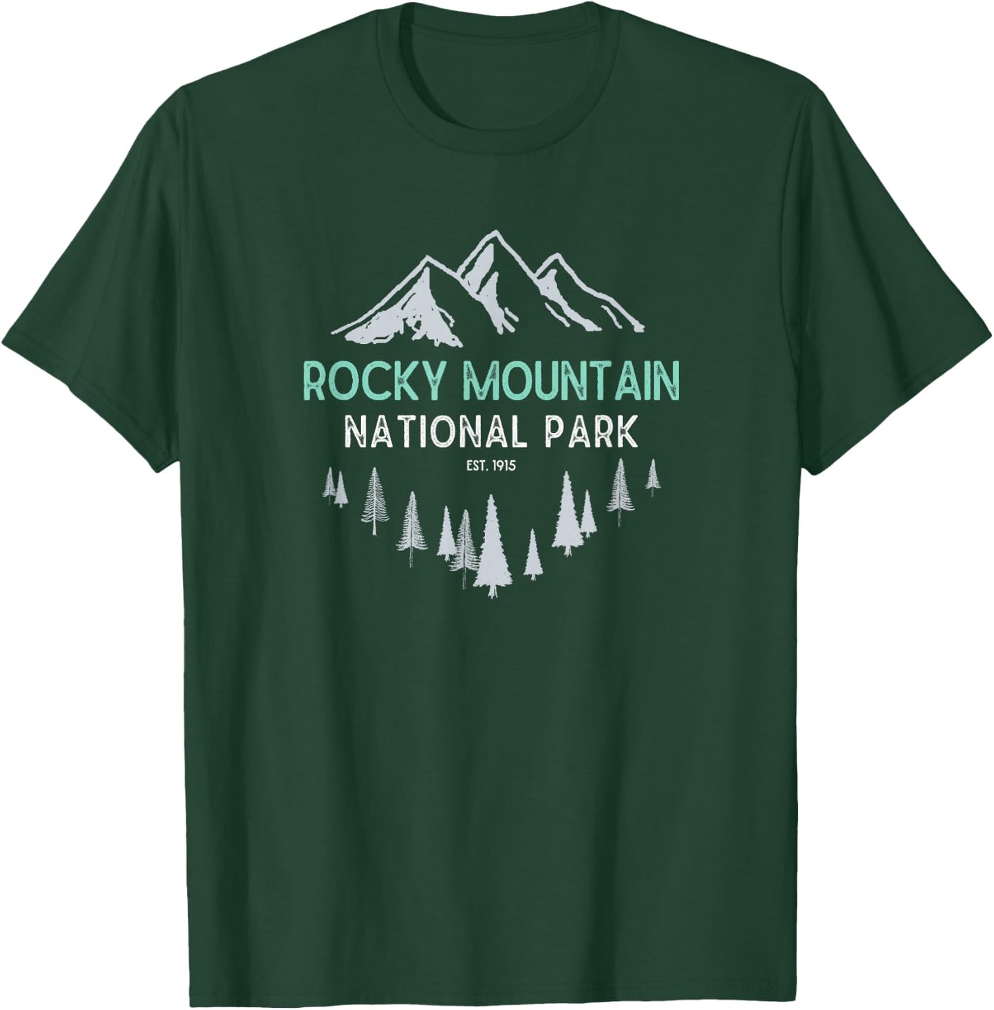 Rocky Mountain Vintage National Park Shirt T-Shirt - T-Shirt | Forest