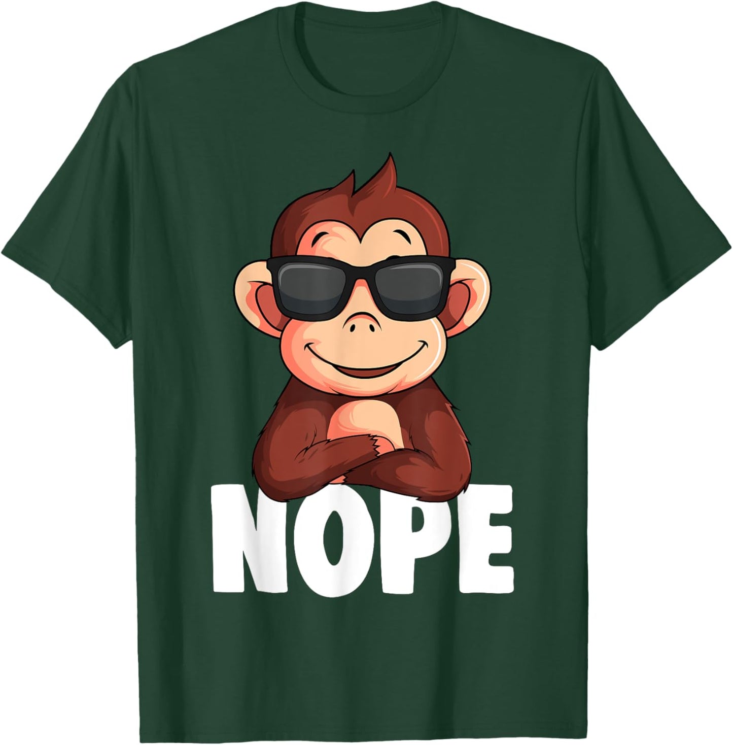 Monkey Boys Girls Kids Women T-Shirt - T-Shirt | Forest
