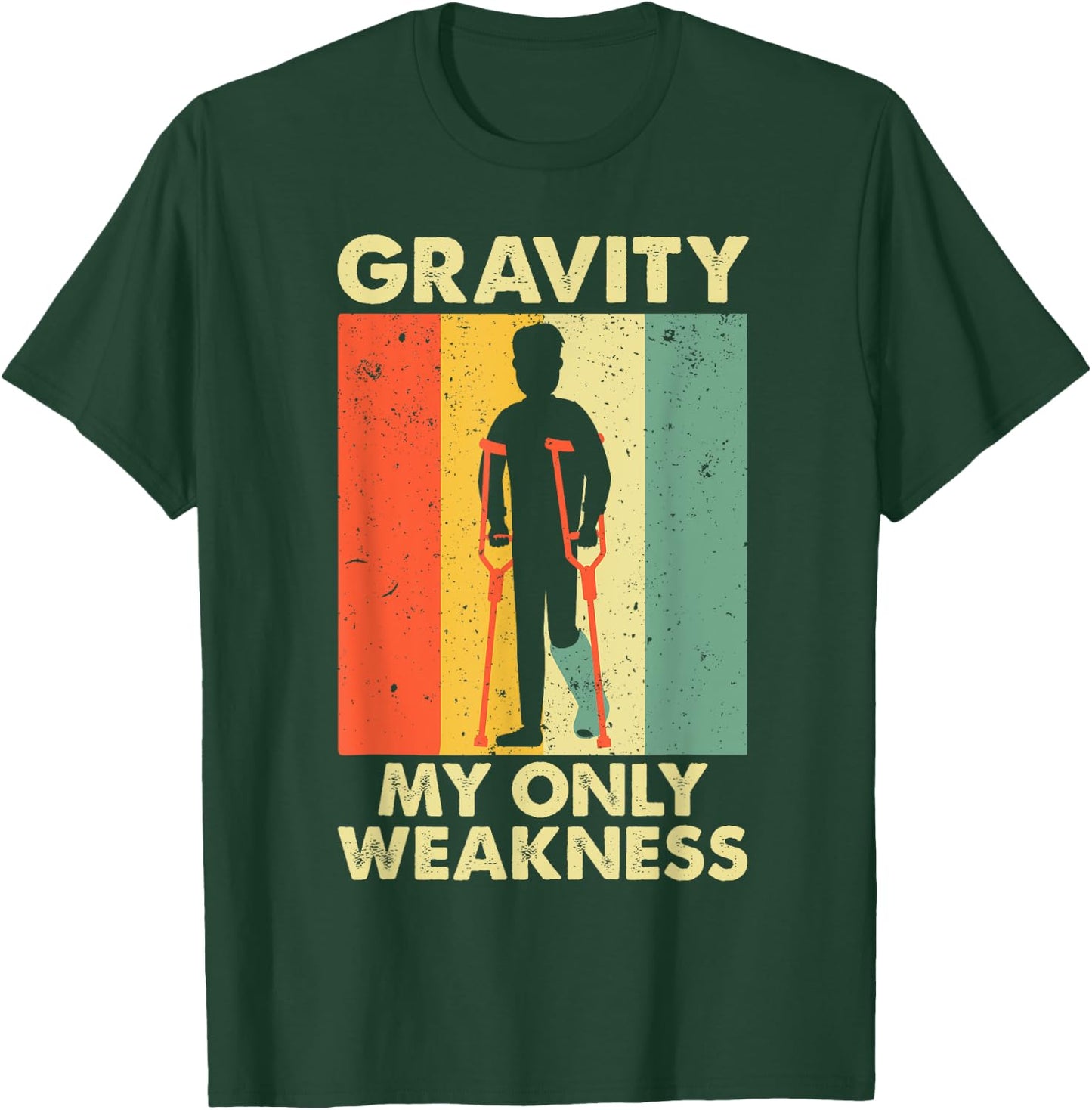 Funny Broken Leg Art Women Ankle Knee Foot Surgery T-Shirt - T-Shirt | Forest