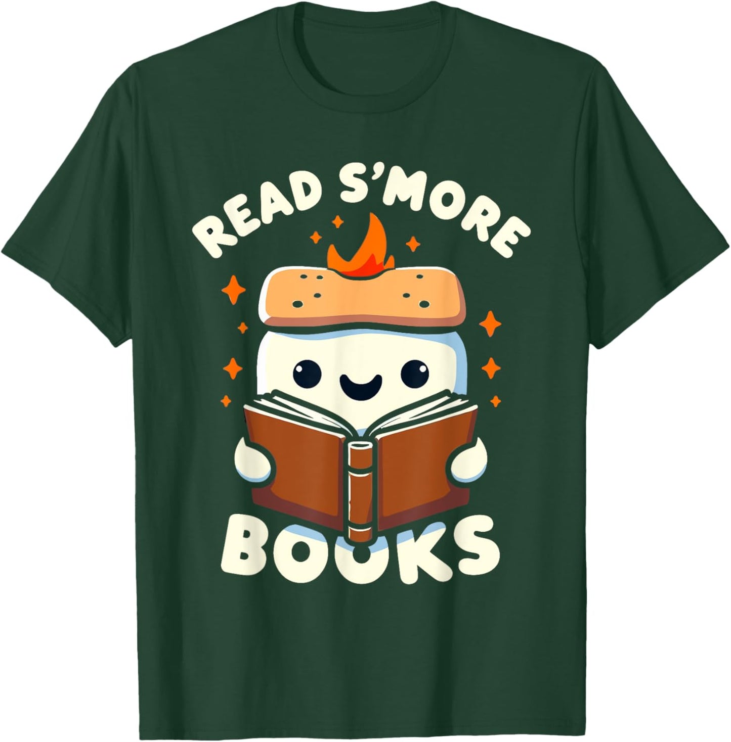 Read S’more Books Graphic - Funny Design for Book Lovers T-Shirt - T-Shirt | Forest