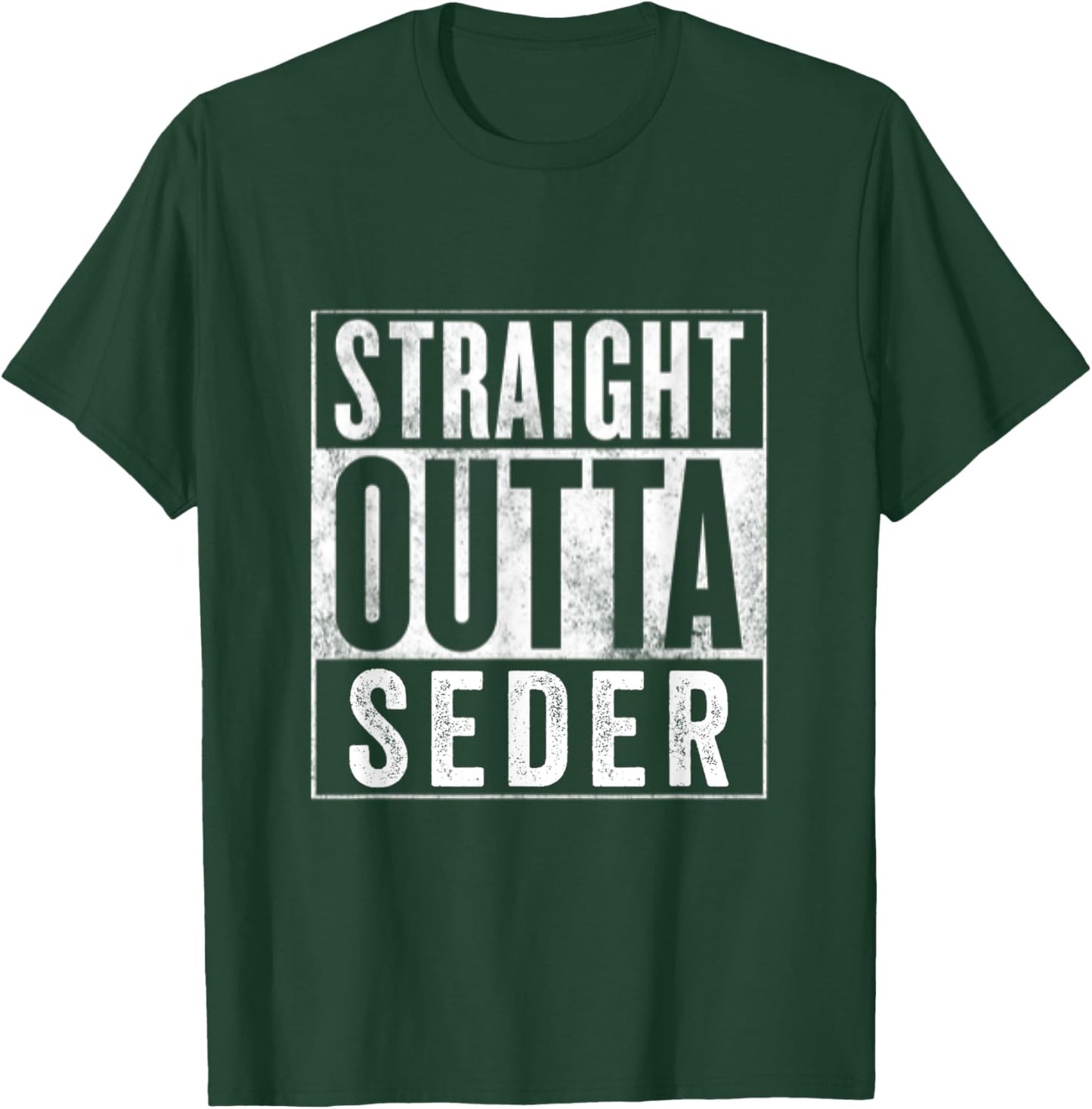 Straight Outta Seder Funny Passover Jewish Family Holiday T-Shirt - T-Shirt | Forest