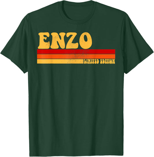 ENZO Name Personalized Idea Men Retro Vintage ENZO T-Shirt - T-Shirt | Forest