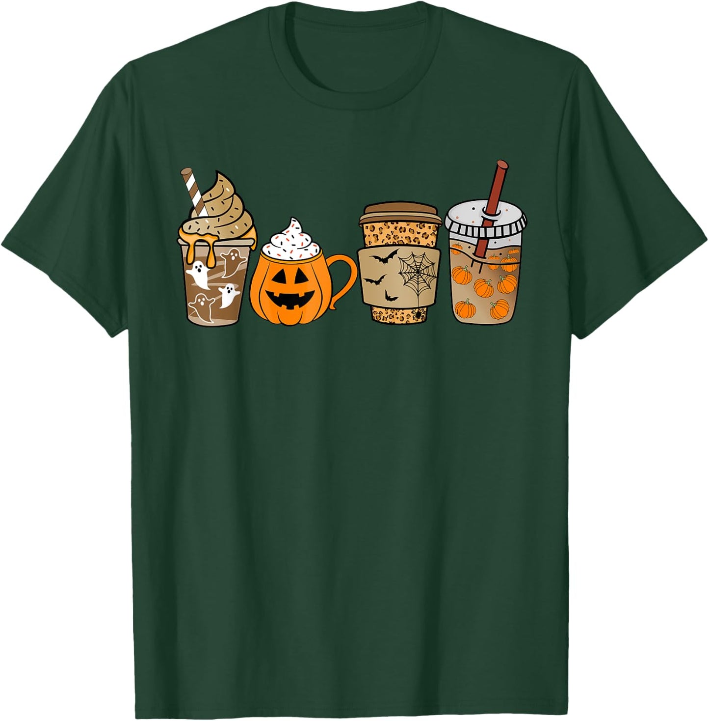 Pumpkin Spice Latte Coffee Fall Pumpkin Spice Thanksgiving T-Shirt - T-Shirt | Forest