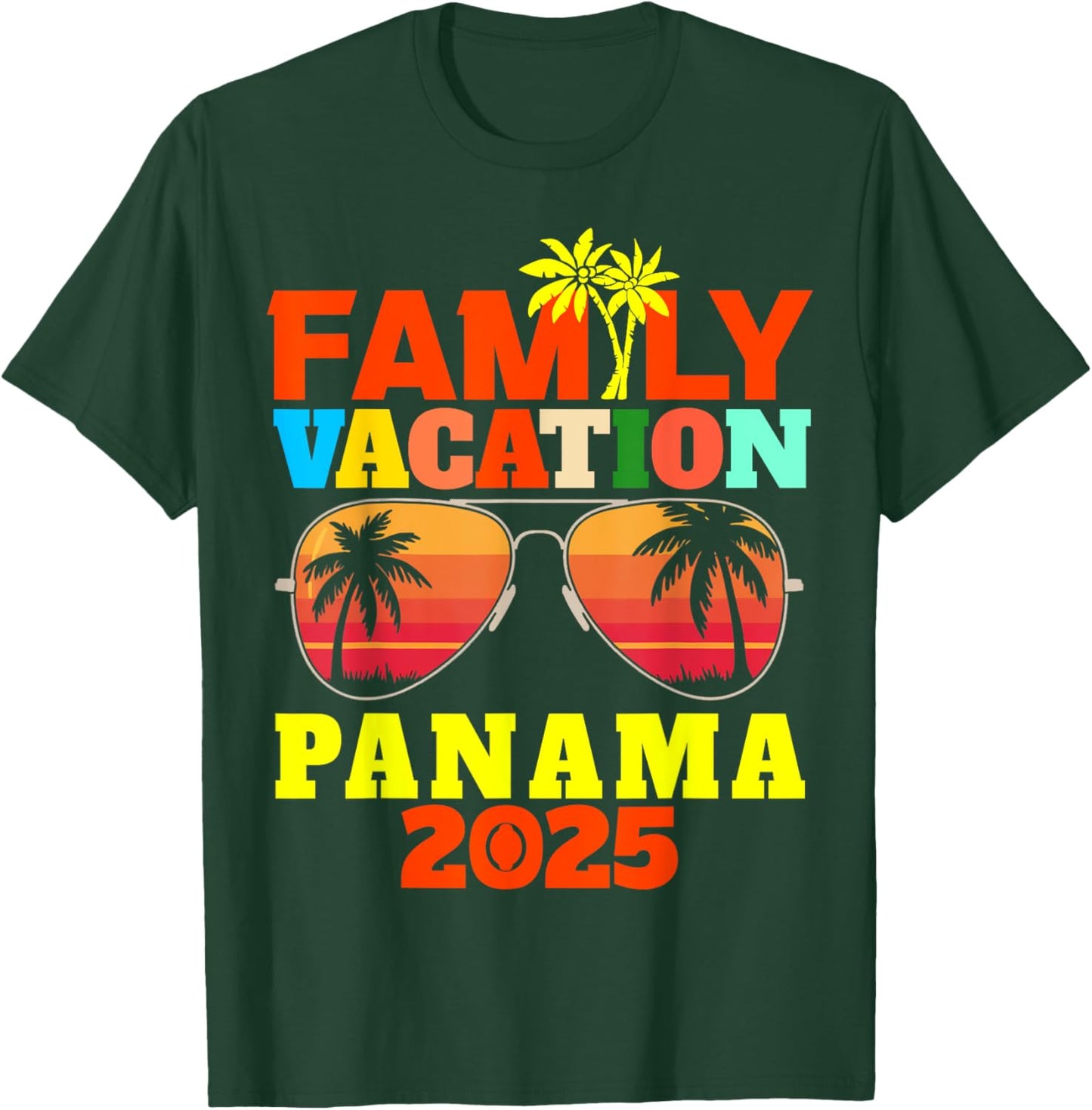 Panama Vacation Family Vacation 2025 Family Trip Matching T-Shirt - T-Shirt | Forest