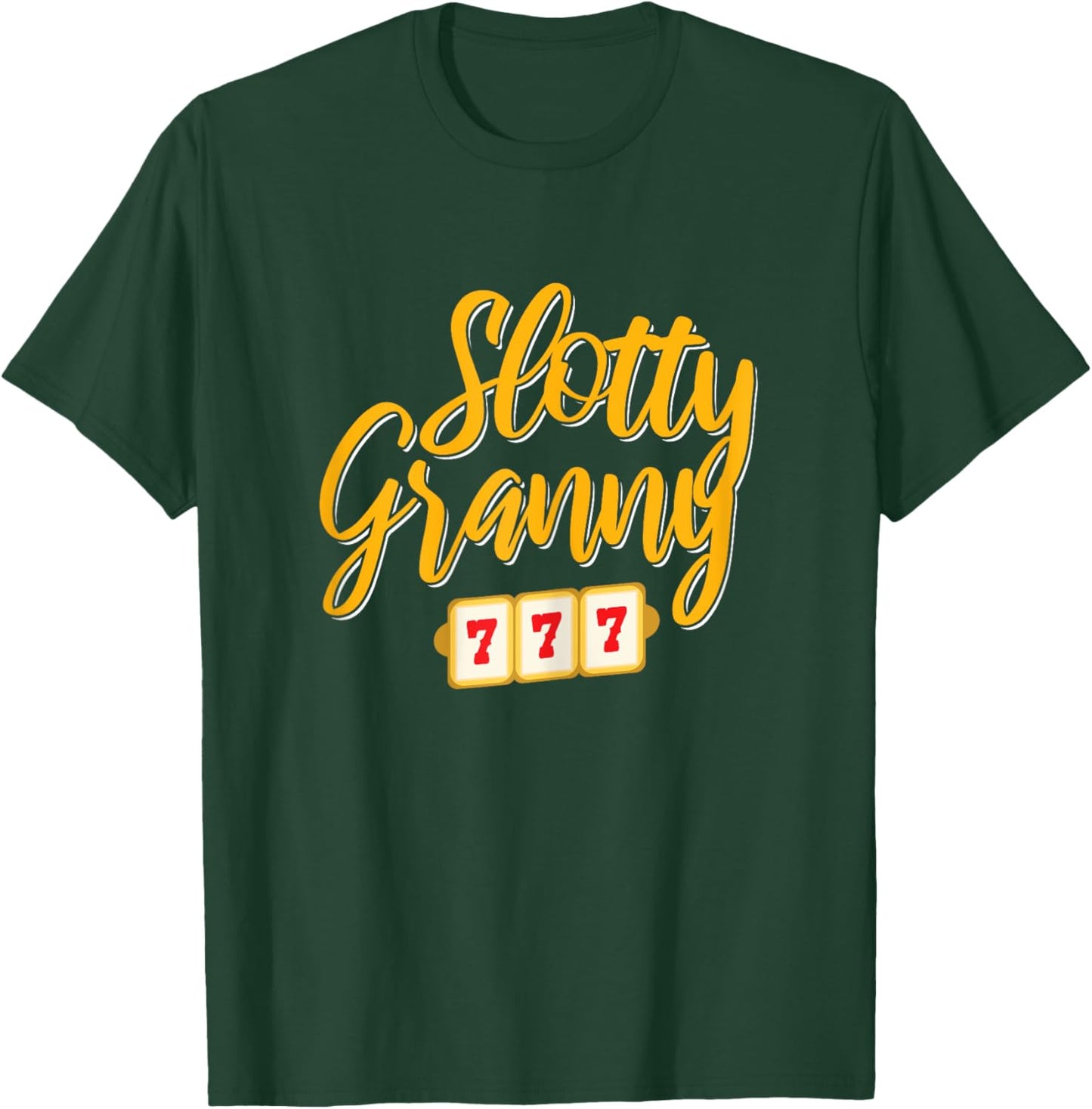 Gambling Slotty Granny Jackpot T-Shirt - T-Shirt | Forest