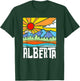 Alberta Canada Artistic Nature & Mountains Vintage T-Shirt - T-Shirt | Forest