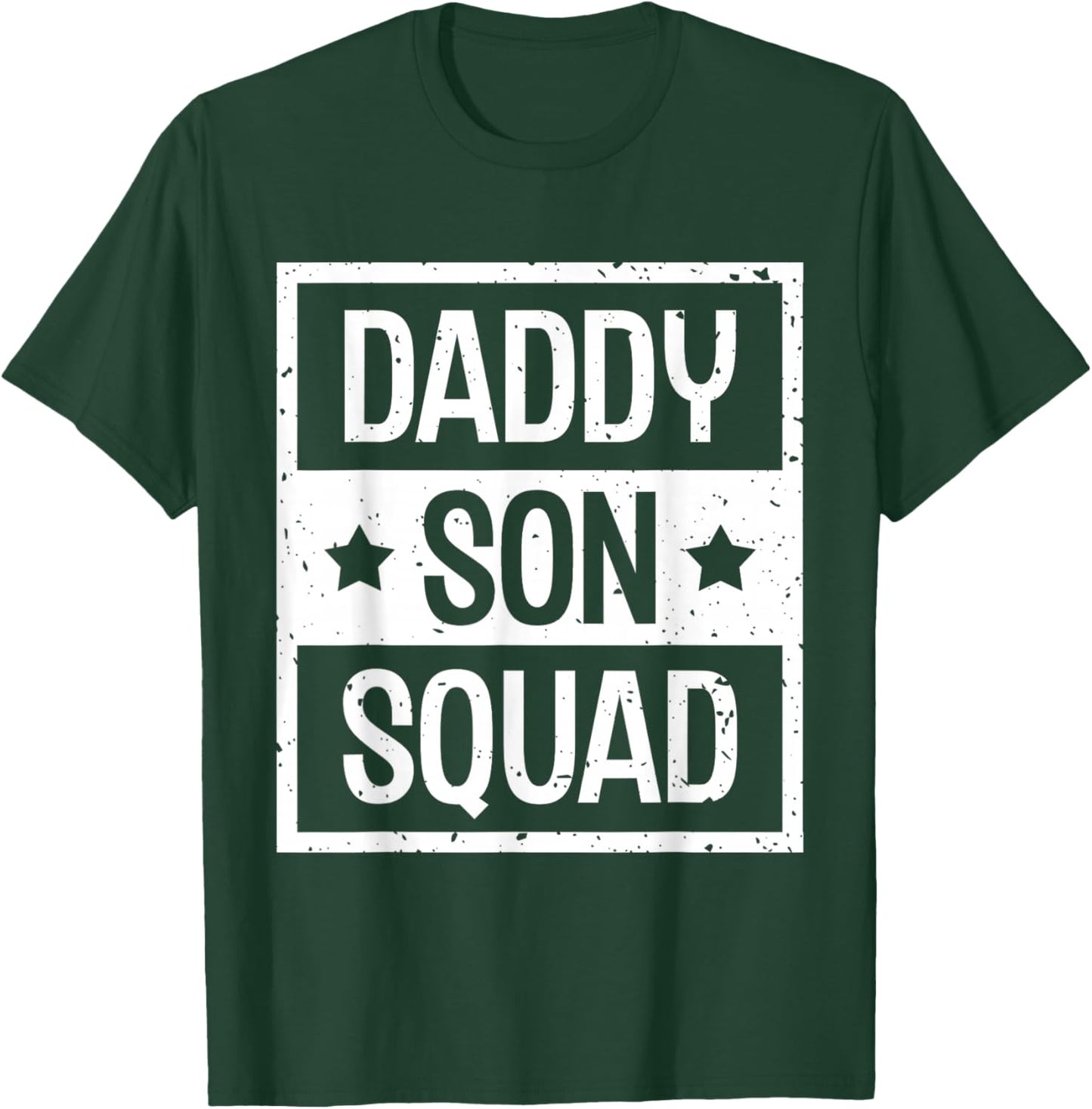 Daddy Son Squad Dad Sons Father's Day Matching Father Son T-Shirt - T-Shirt | Forest