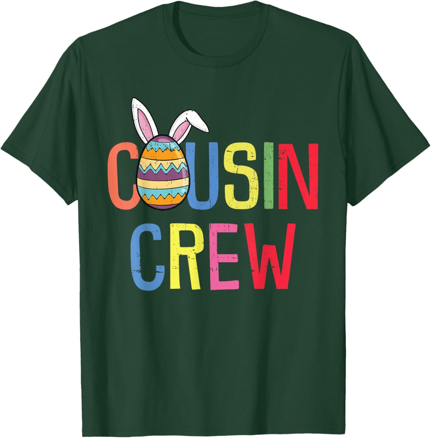Cousin Crew Easter Bunny Family Matching Toddler Boys Girls T-Shirt - T-Shirt | Forest
