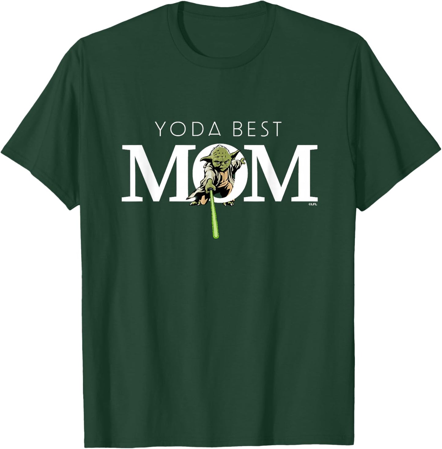 Star Wars Yoda Best Mom Lightsaber Mother’s Day Gift T-Shirt - T-Shirt | Forest