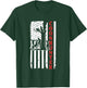 Raccoon Hunting Season USA Flag Coon Hunter T-Shirt - T-Shirt | Forest