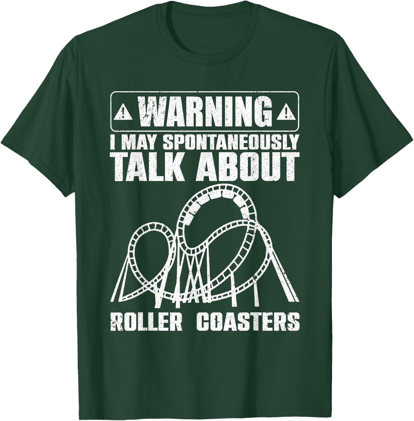 Cute Roller Coaster Women Ride Rollercoaster Lovers T-Shirt - T-Shirt | Forest