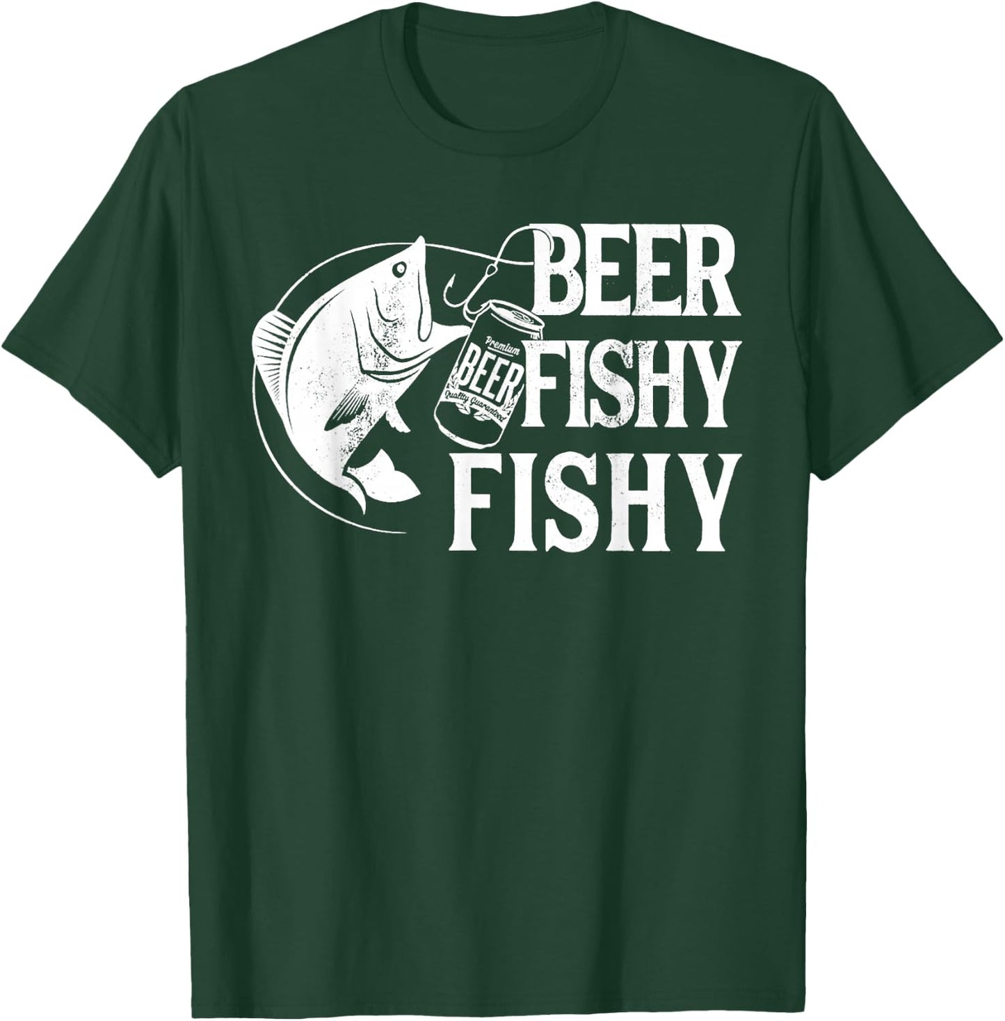 Beer Fishy Fishy Funny Fishing T-Shirt - T-Shirt | Forest