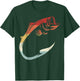 Cool Minimal Fish Hook Art for Fishing Enthusiasts T-Shirt - T-Shirt | Forest