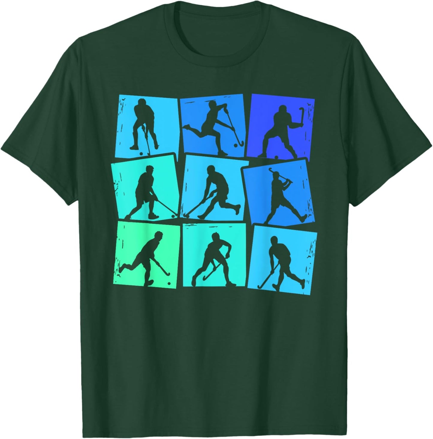Feldhockey Hockeyspieler Kinder Herren Jungen Hockey T-Shirt - T-Shirt | Forest