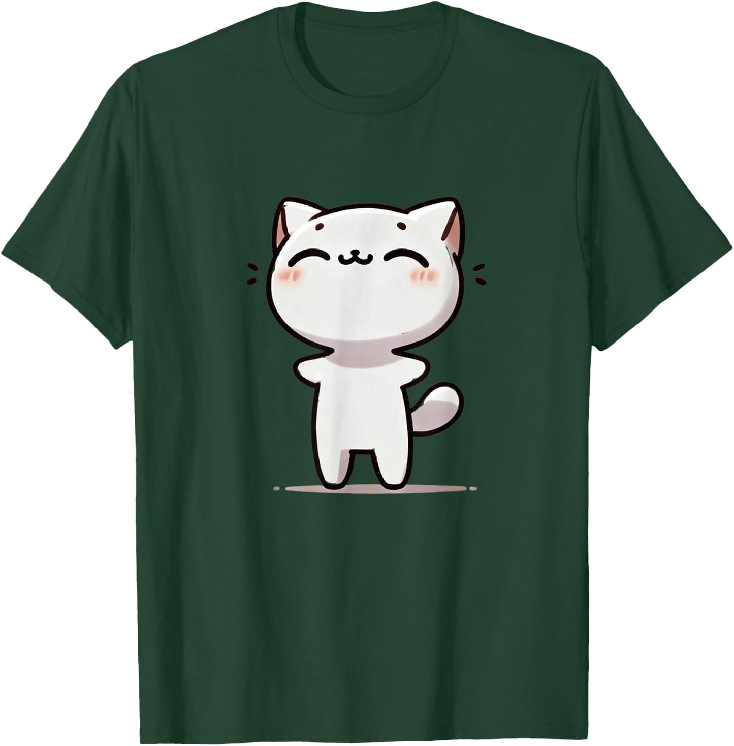 Kawaii Anime Cat Kids T-Shirt - T-Shirt | Forest
