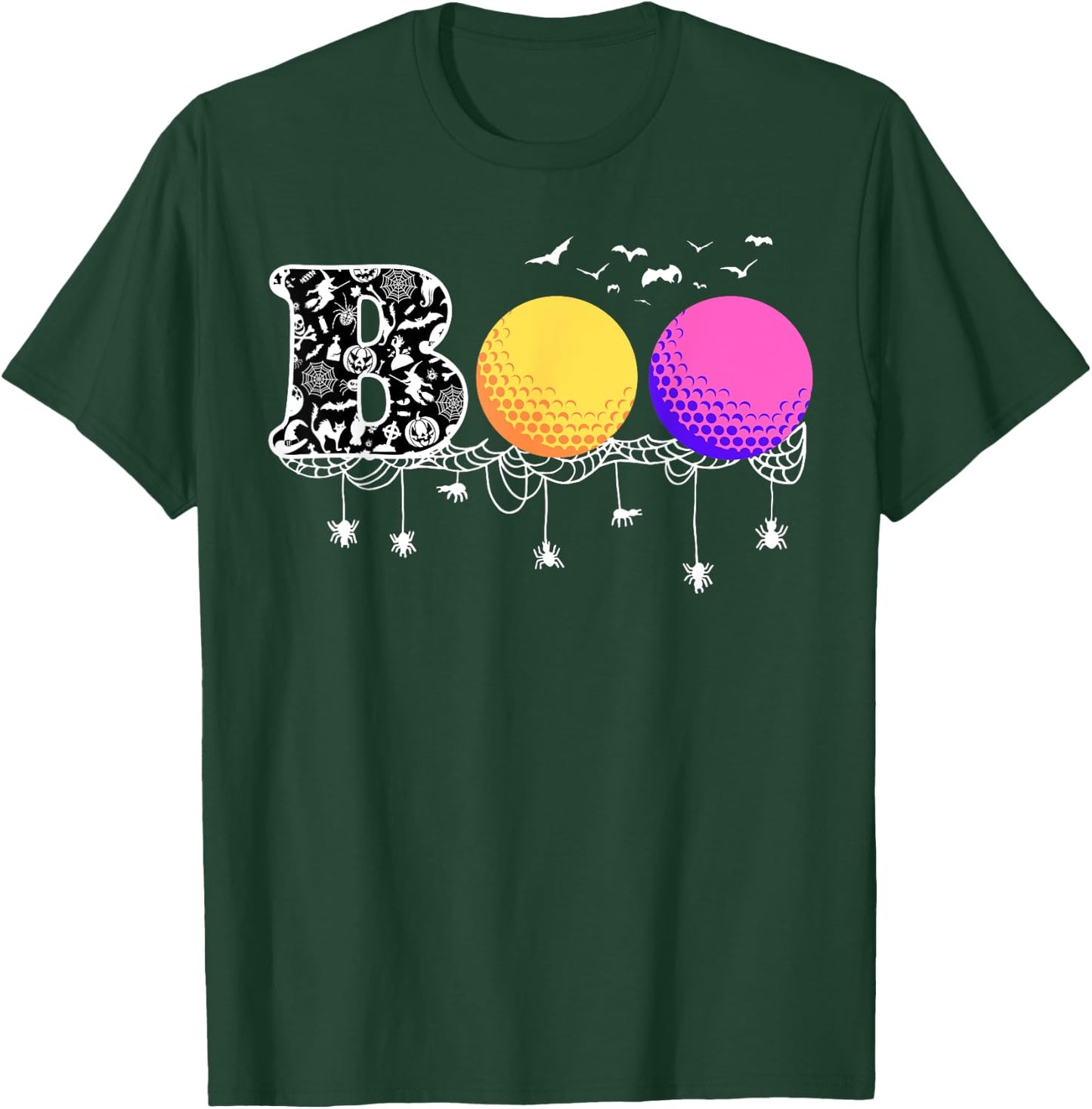 Boo Golf Funny Halloween Golfing Sports Lover T-Shirt - T-Shirt | Forest