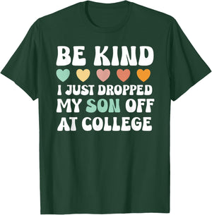 Son Leaving For College For Mom Kid Going To College Shirt T-Shirt - T-Shirt | Forest