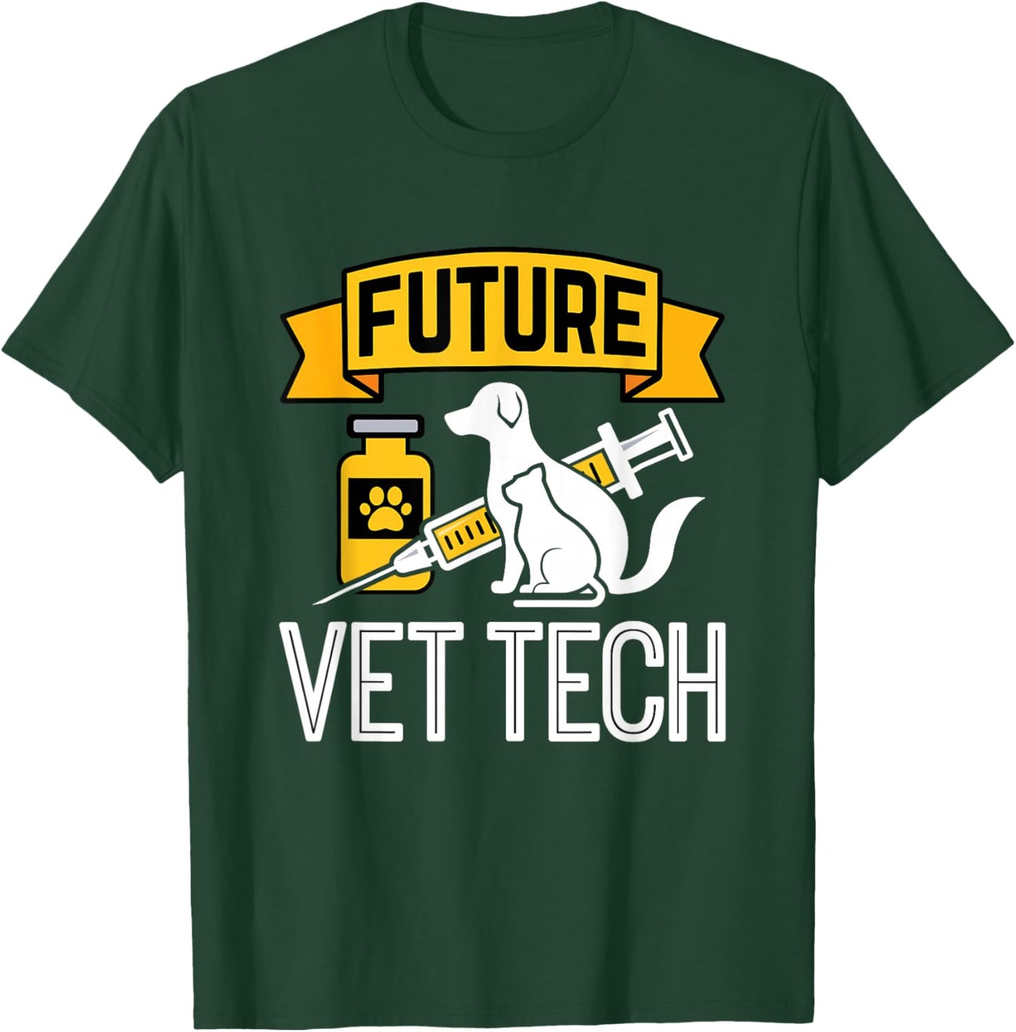 Future Vet Tech Veterinary Technician T-Shirt - T-Shirt | Forest