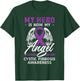 My Hero Is Now My Angel Cystic Fibrosis Awareness T-Shirt - T-Shirt | Forest