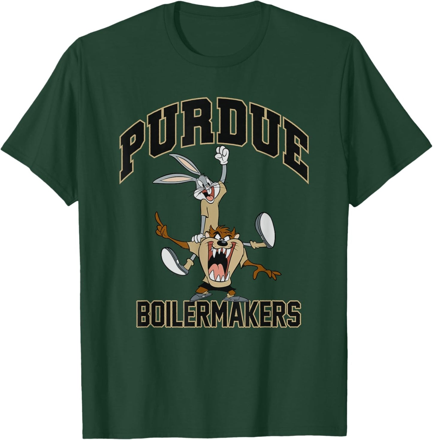 Purdue University Boilermakers x Looney Tunes Bugs Taz #1 T-Shirt - T-Shirt | Forest