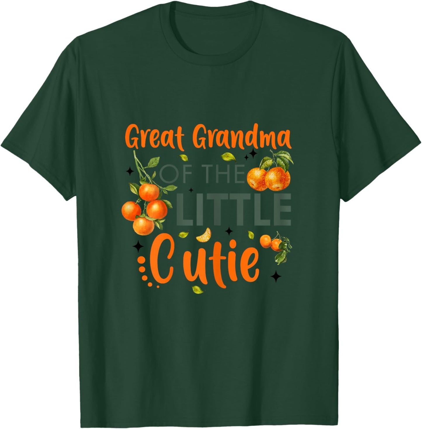 Great Grandma Of The Little Cutie Orange 1st Birthday Party T-Shirt - T-Shirt | Forest