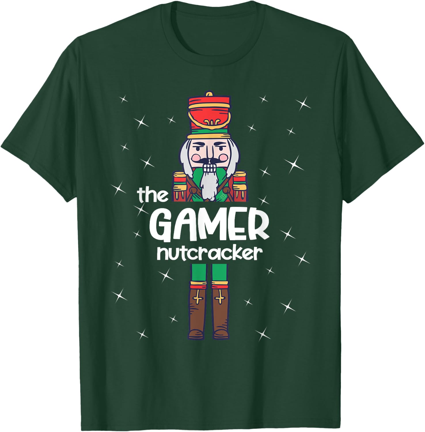 Gamer Nutcracker Family Matching Funny Pajama T-Shirt - T-Shirt | Forest