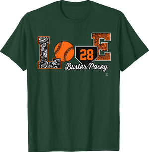 Buster Posey Love My Player - Apparel T-Shirt - T-Shirt | Forest