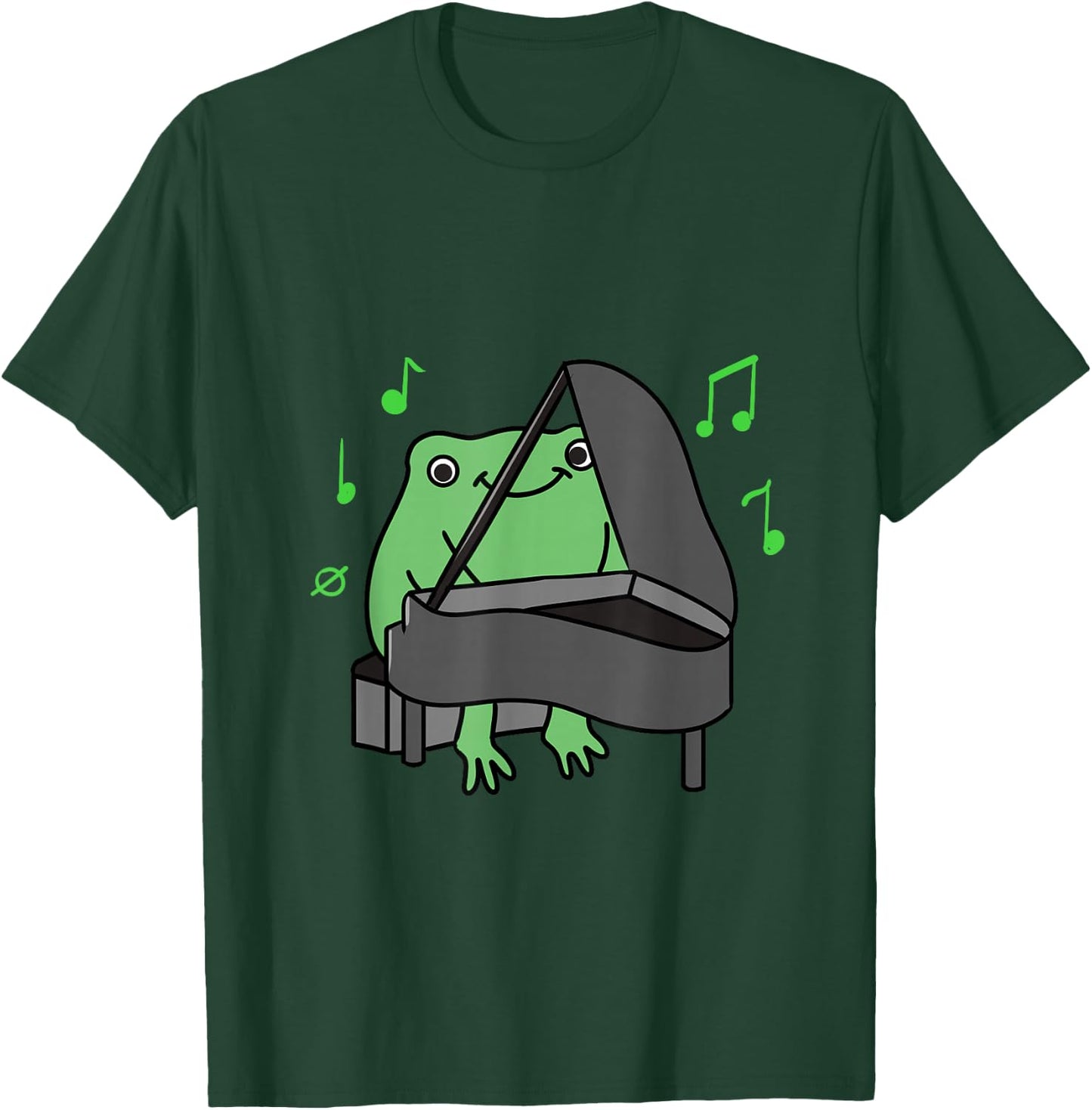 Frog Playing Piano T-Shirt - T-Shirt | Forest