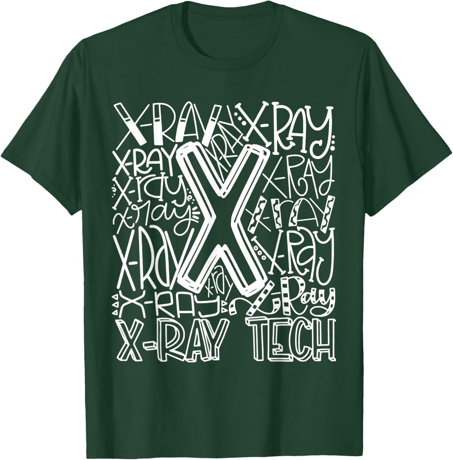 Typography Designs X-Ray Tech Nurse 2021 T-Shirt - T-Shirt | Forest
