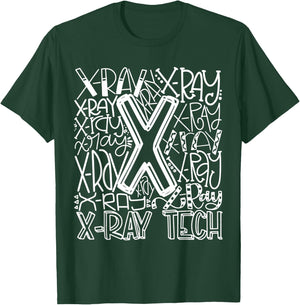 Typography Designs X-Ray Tech Nurse 2021 T-Shirt - T-Shirt | Forest