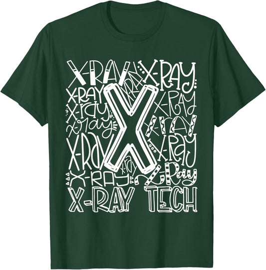Typography Designs X-Ray Tech Nurse 2021 T-Shirt - T-Shirt | Forest