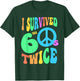 Retro I SURVIVED The SIXTIES TWICE 70th Birthday Joke 60s 70 T-Shirt - T-Shirt | Forest