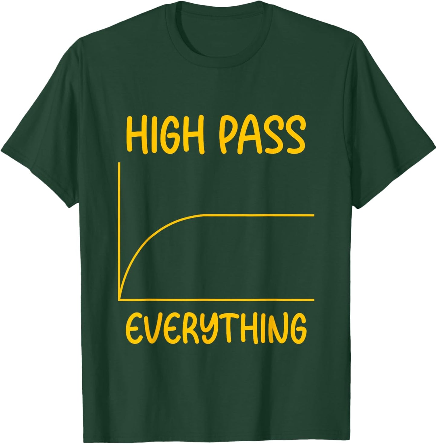 High Pass Everything Professional Sound Filter Setup T-Shirt - T-Shirt | Forest
