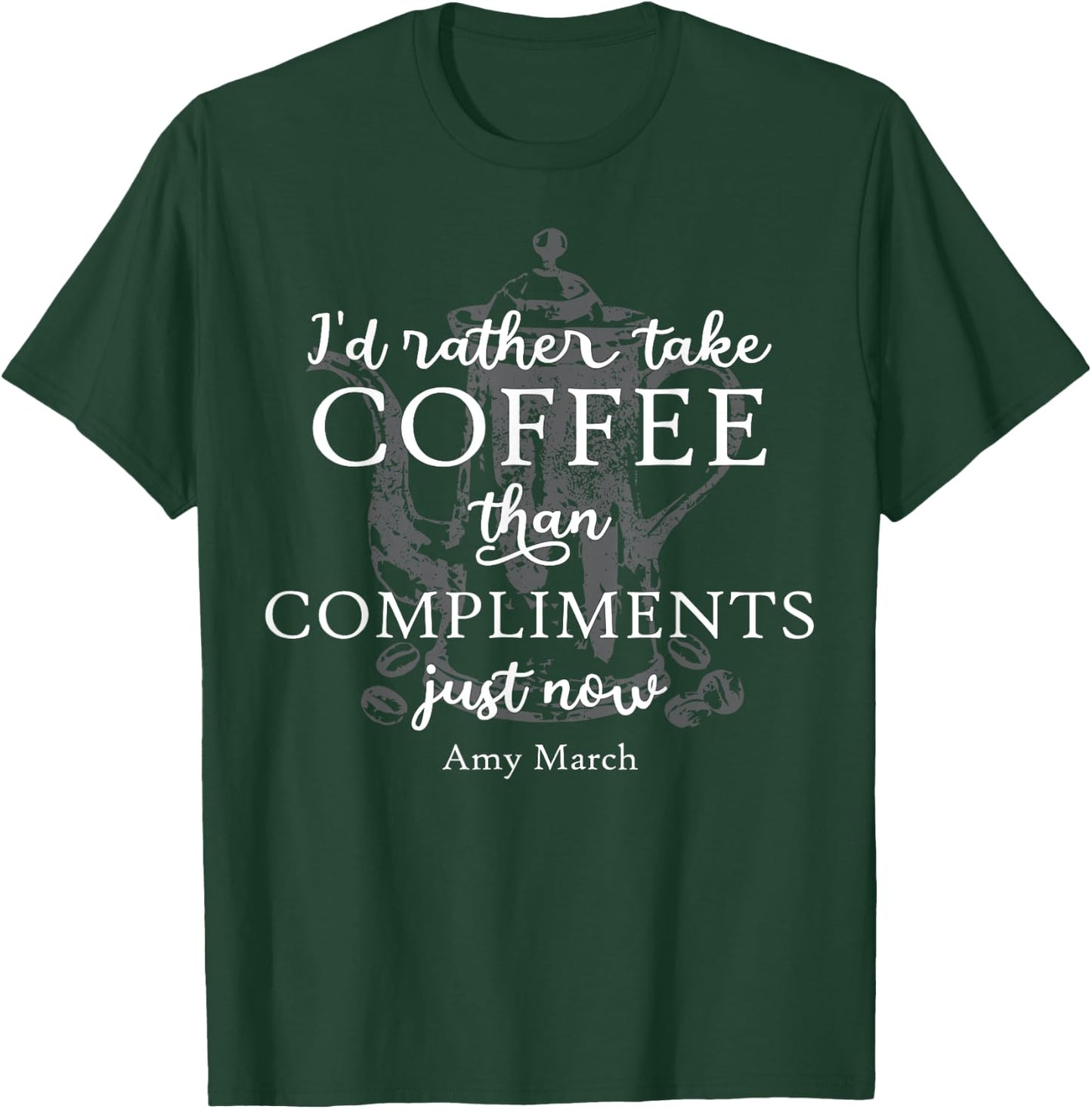 Coffee March Sisters Little Women Louisa May Alcott T-Shirt - T-Shirt | Forest